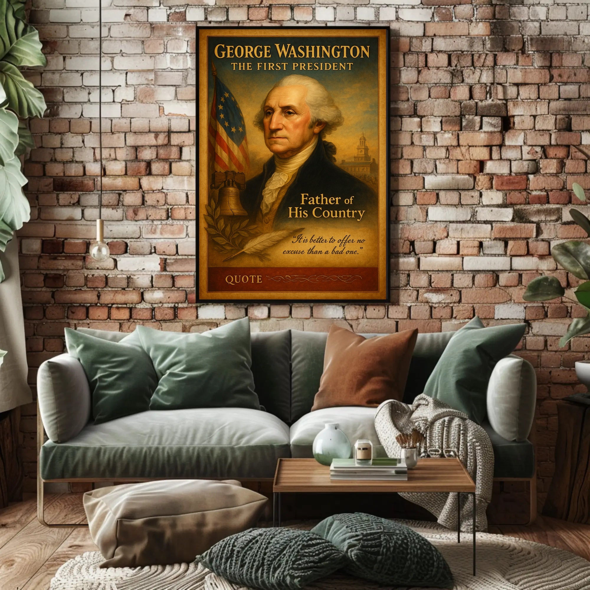 George Washington The First President Poster PosterGoat
