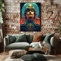 Regal Fantasy Warrior Art Poster Abstract, Artistic, or Pop Culture Poster