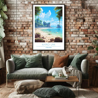 Serene Coastal Escape Poster