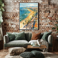 Coastal Cityscape Poster PosterGoat