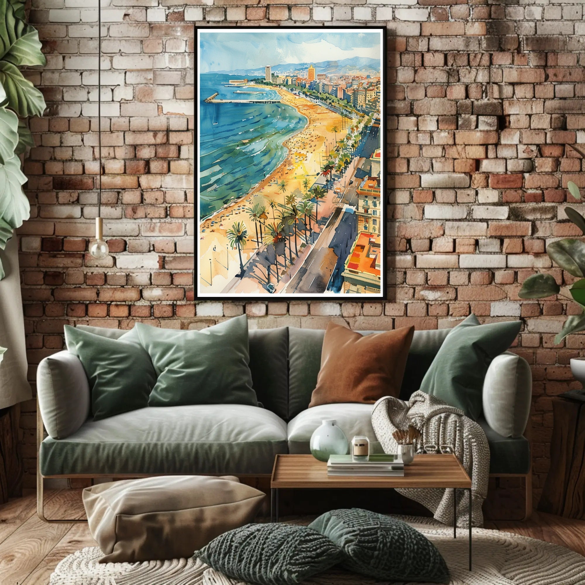 Coastal Cityscape Poster PosterGoat