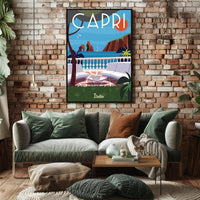 Capri Island Scenic Art Travel Poster PosterGoat