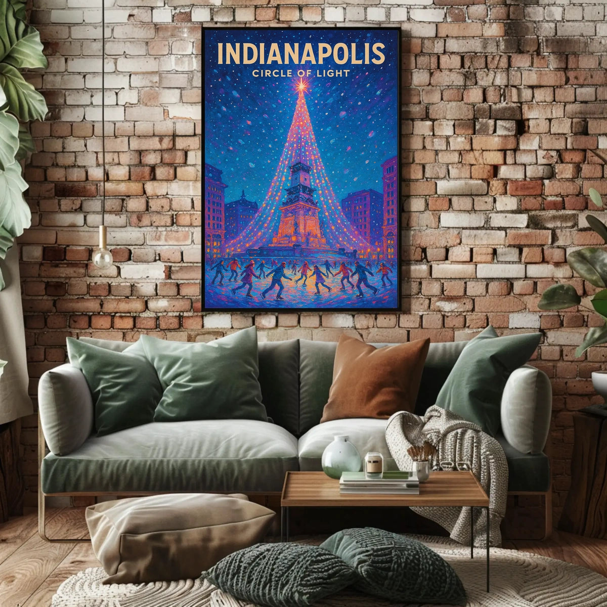 Indianapolis Circle Of Light Poster