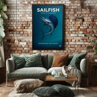 Sailfish Speed & Elegance Poster PosterGoat