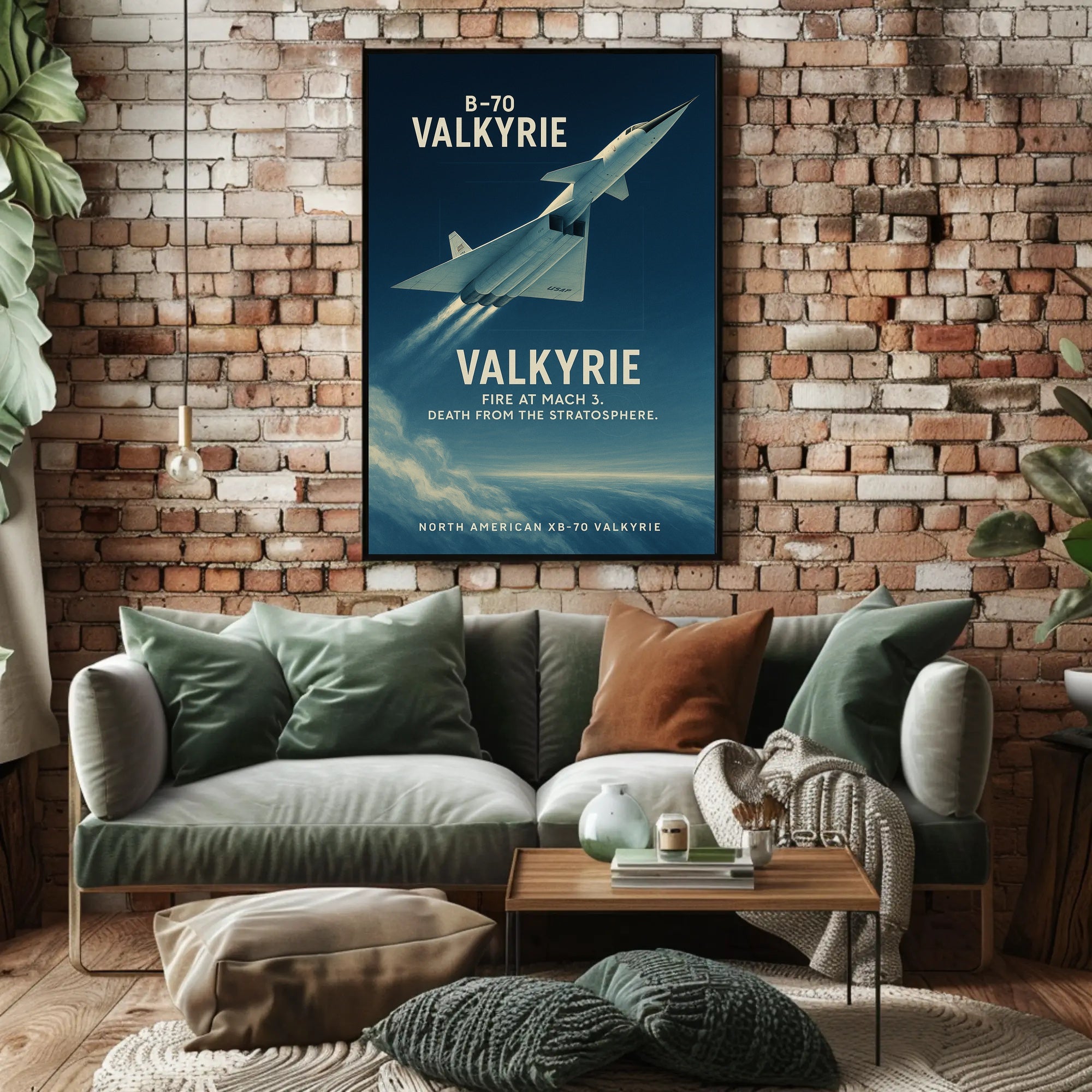 North American XB-70 Valkyrie Cold War Aviation Poster