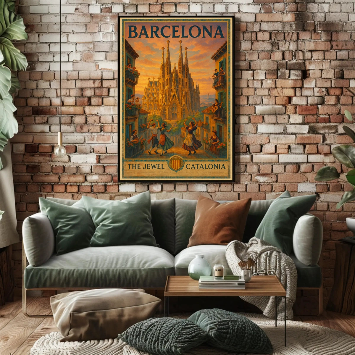 Barcelona The Jewel of Catalonia Poster