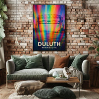 Duluth Minnesota Scenic Wanderlust Digital Painting Poster