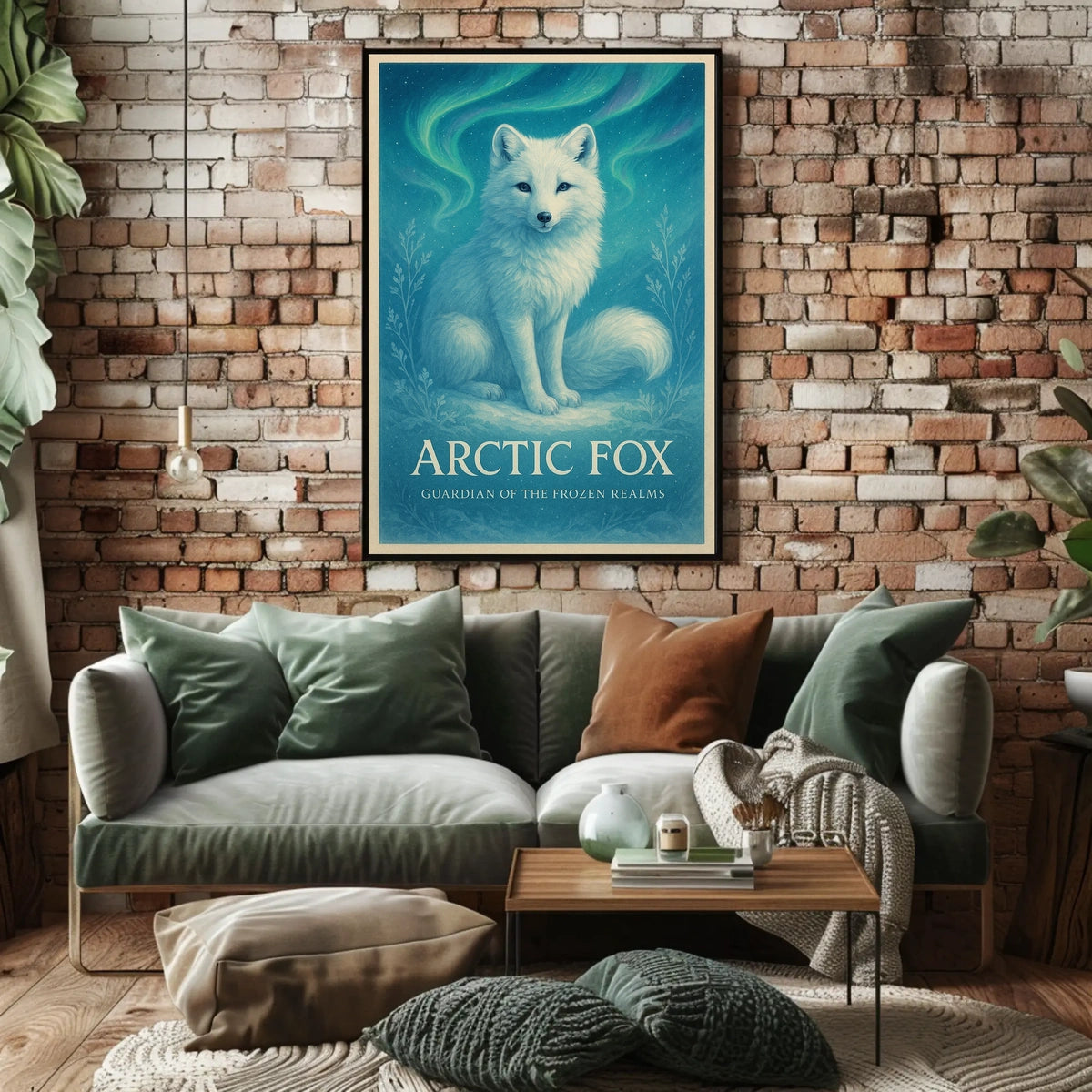 Arctic Fox Guardian of the Frozen Realms Poster
