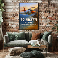 T-2 Buckeye The North American Safety Jet Poster PosterGoat