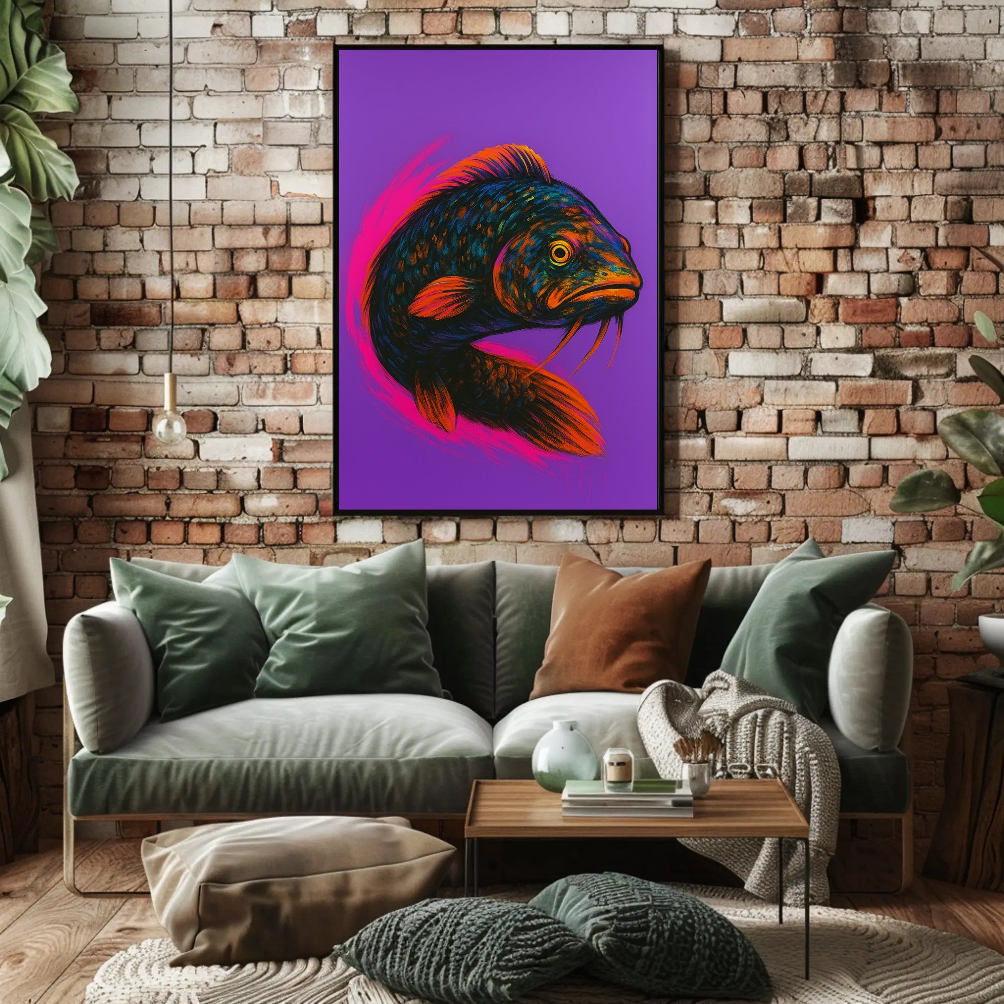 Vibrant Fish Portrait Poster