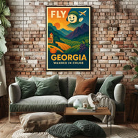 Fly Georgia Wander In Color Poster