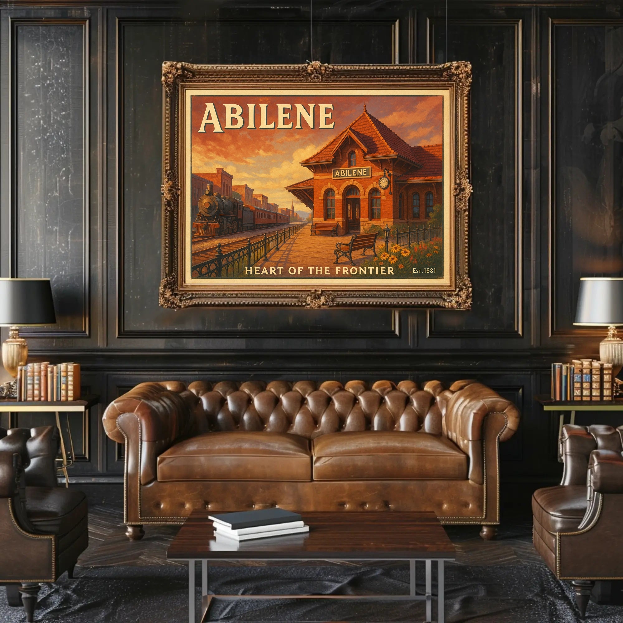 Abilene Heart of the Frontier Poster Print