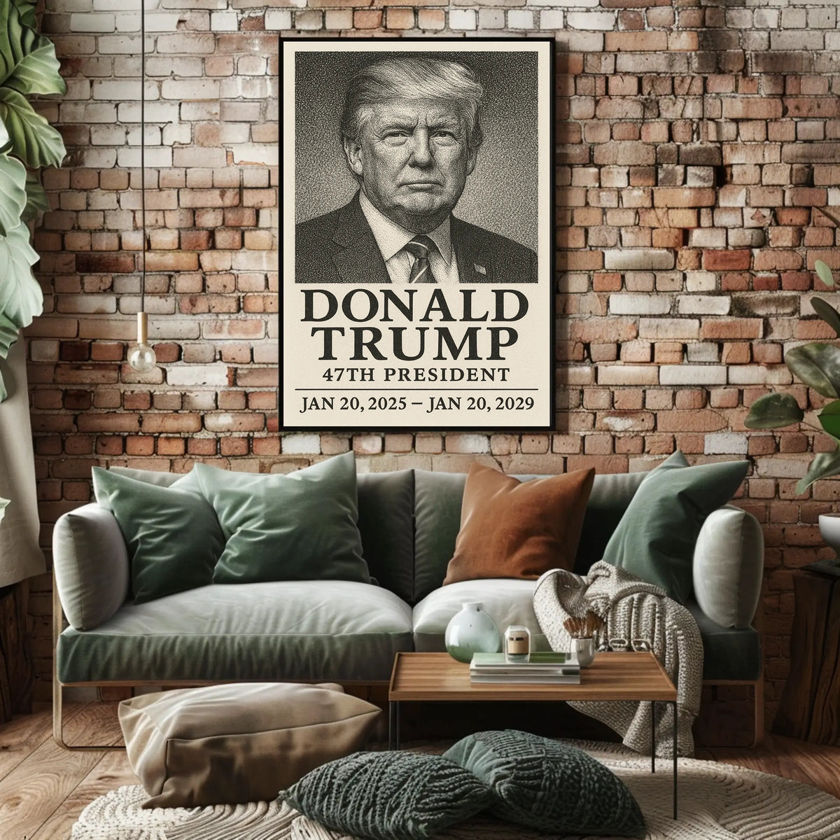 Trump 47th President Scenic Patriotic Decor Poster