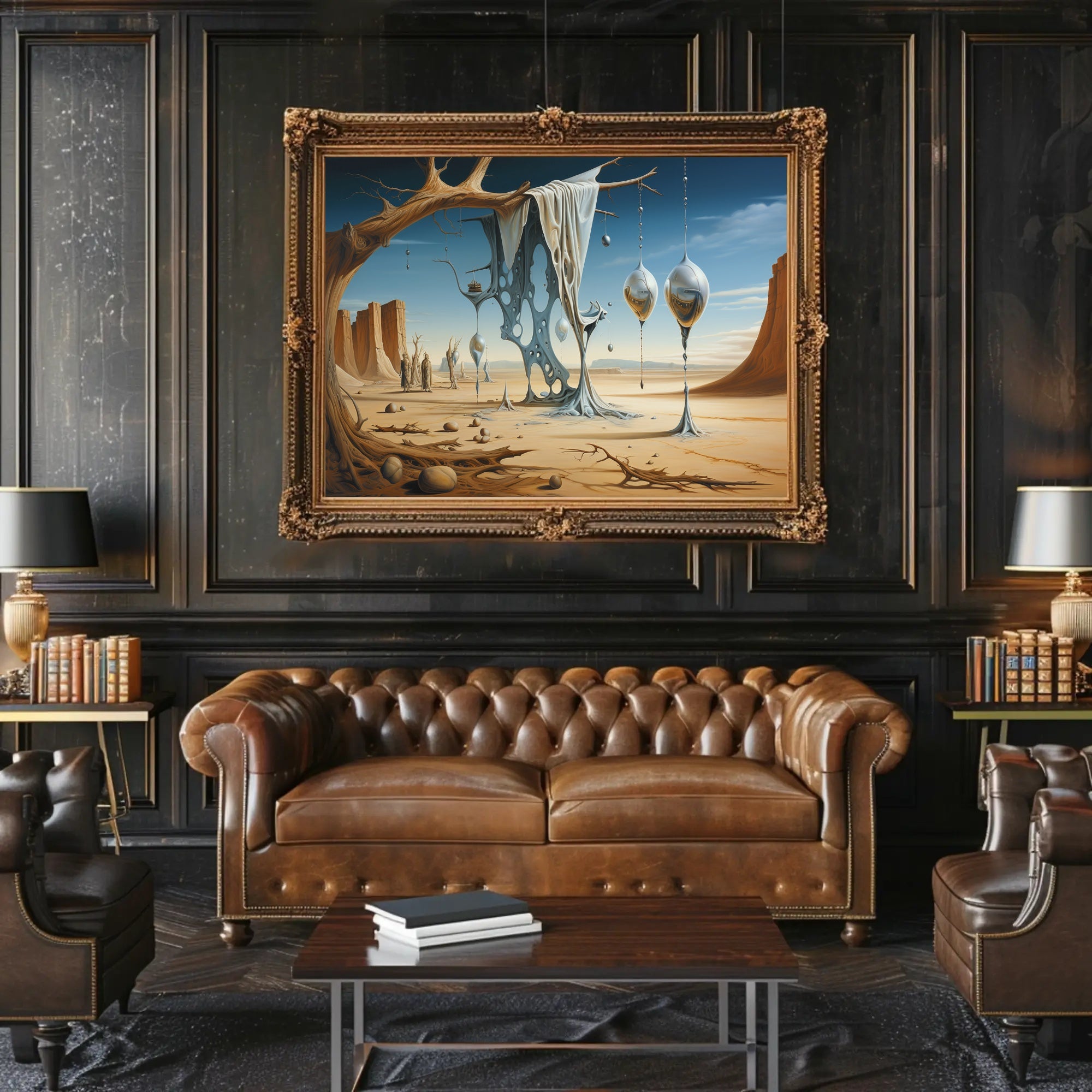 Surreal Desert Dreamscape Art Poster