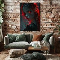 Enigmatic Red Glare Poster PosterGoat