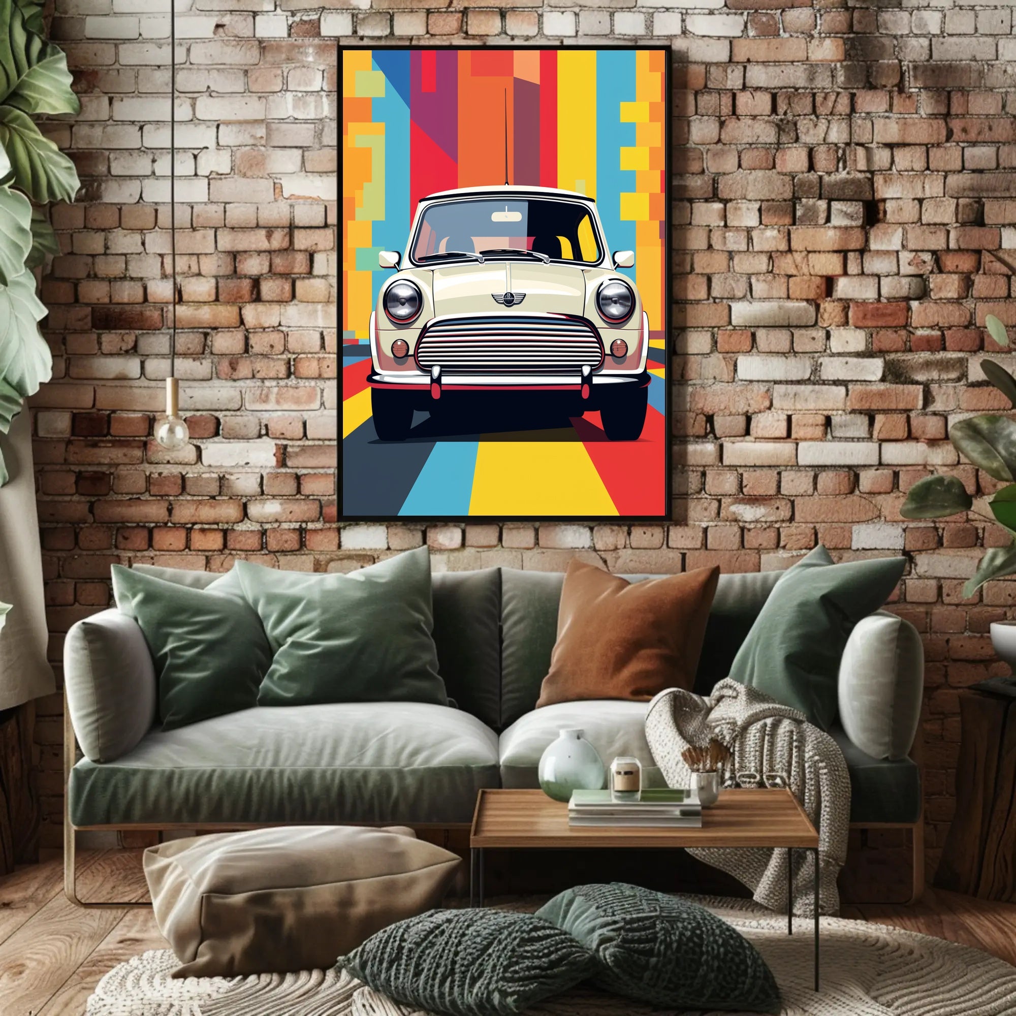 Retro Car Vibes Poster PosterGoat