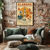 Alabama A State of Historical Significance Poster