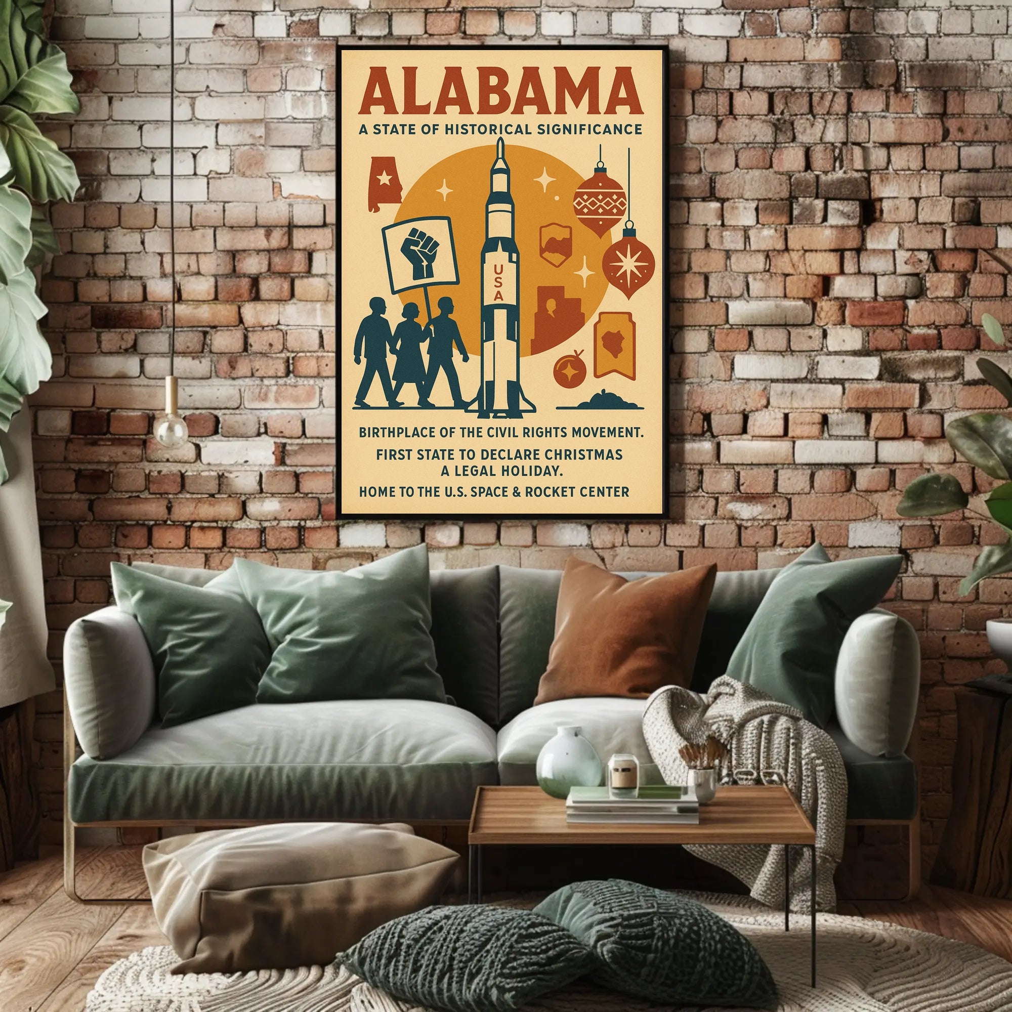 Alabama A State of Historical Significance Poster