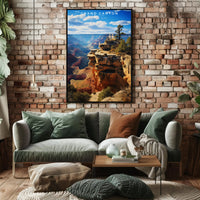 Grand Canyon Travel Poster Vintage Landscape Print