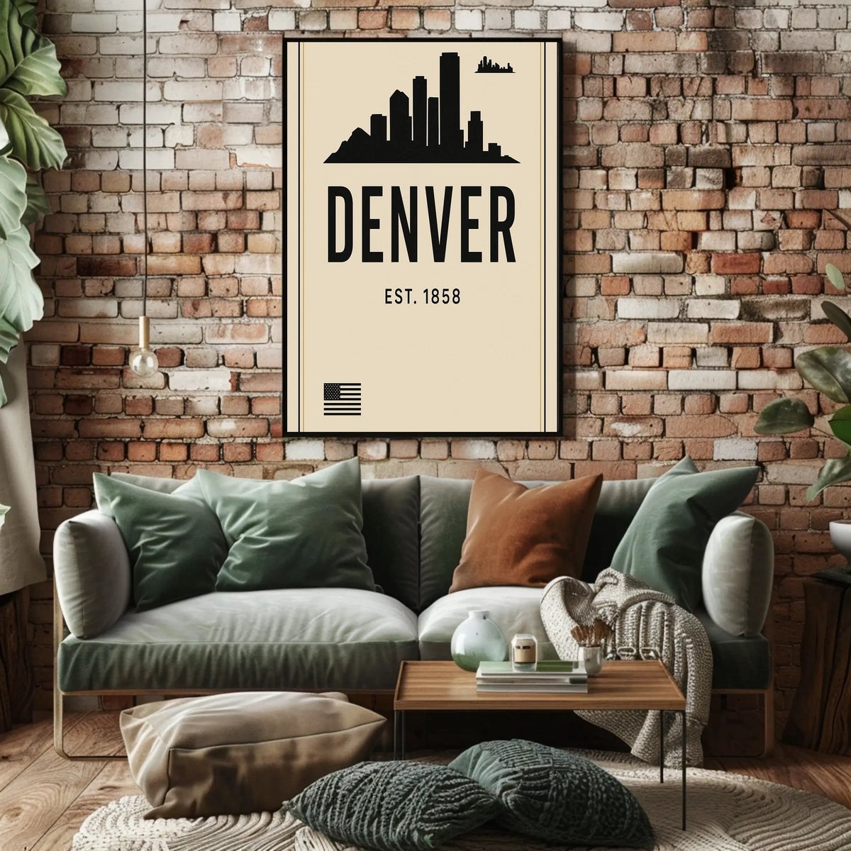 Denver Skyline Est. 1858 Poster