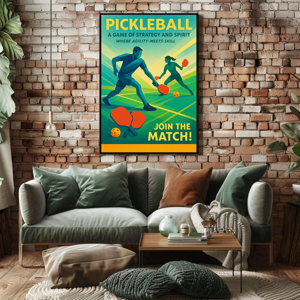 Pickleball A Game of Strategy and Spirit Poster