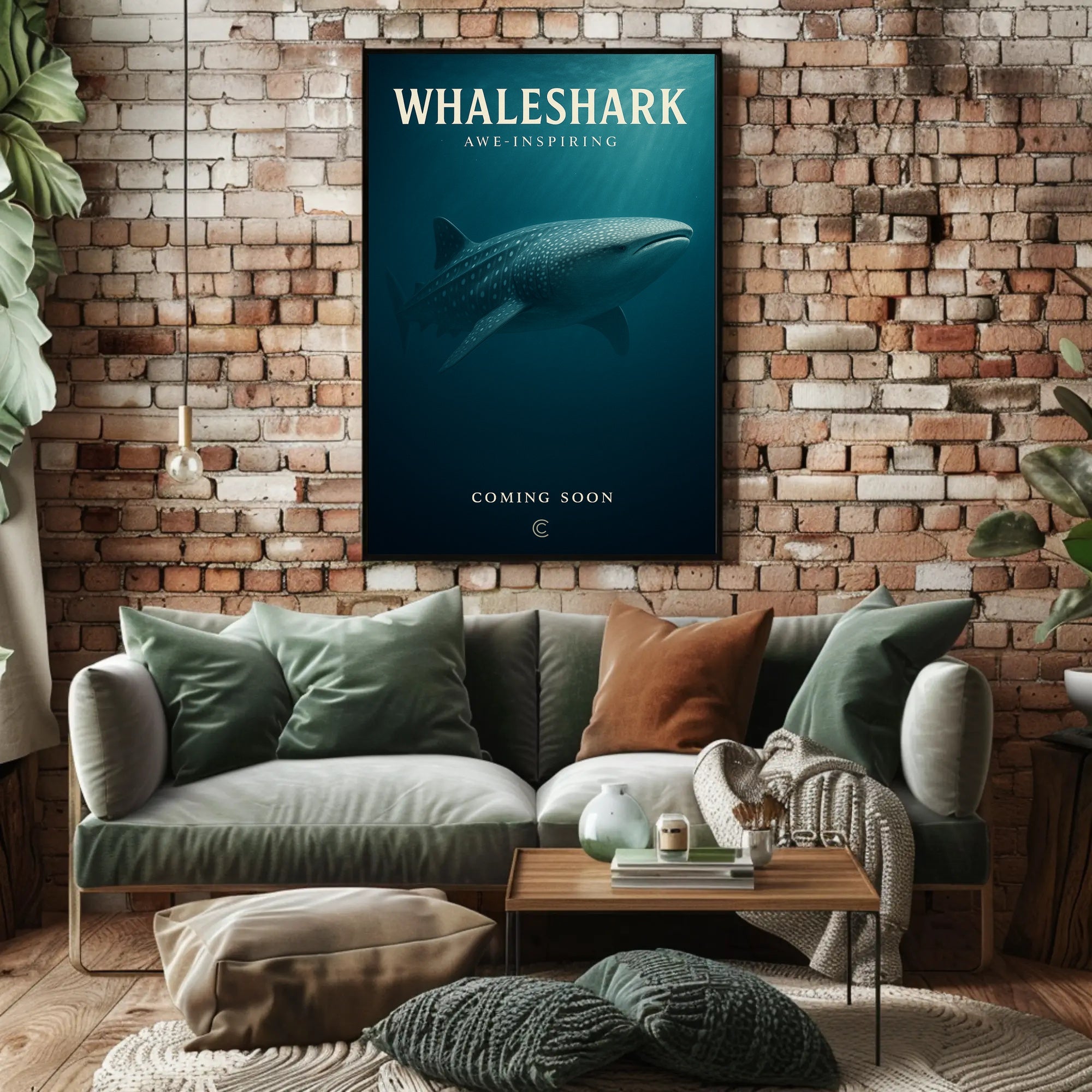 Whaleshark Awe-Inspiring Poster PosterGoat