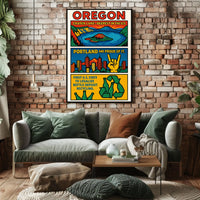 Oregon Pioneering Bottle Deposit Poster