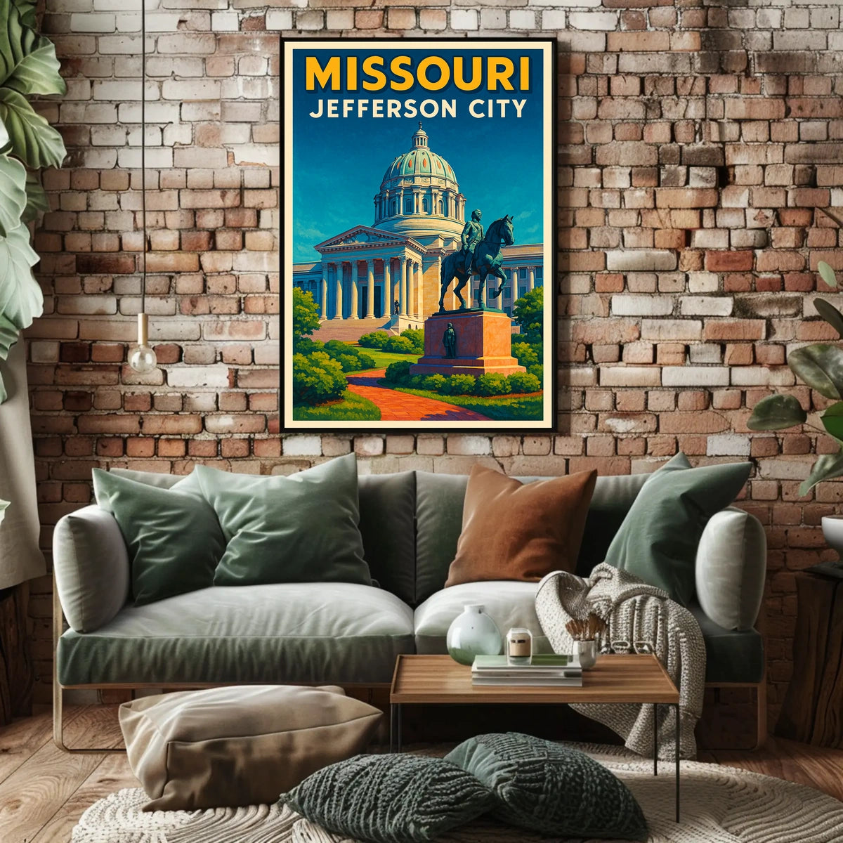 Missouri State Capitol In Jefferson City Poster