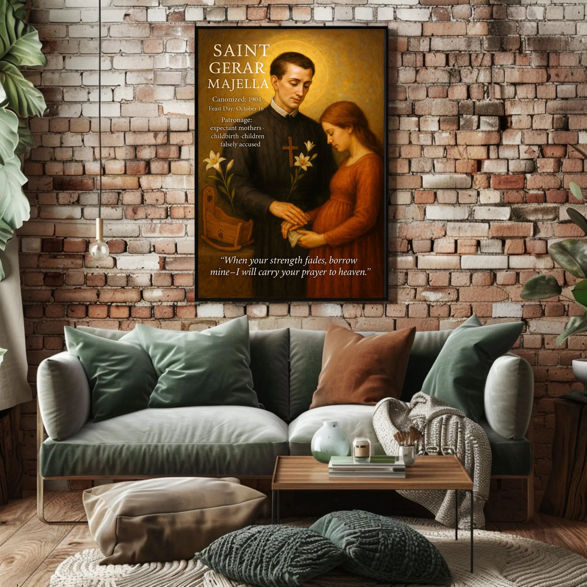 Saint Gerard Majella Poster PosterGoat