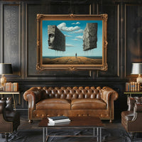 Surreal Coastal Path Artistic Poster