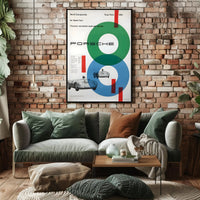 Porsche's Quadruple Success at Targa Florio 1959 Poster