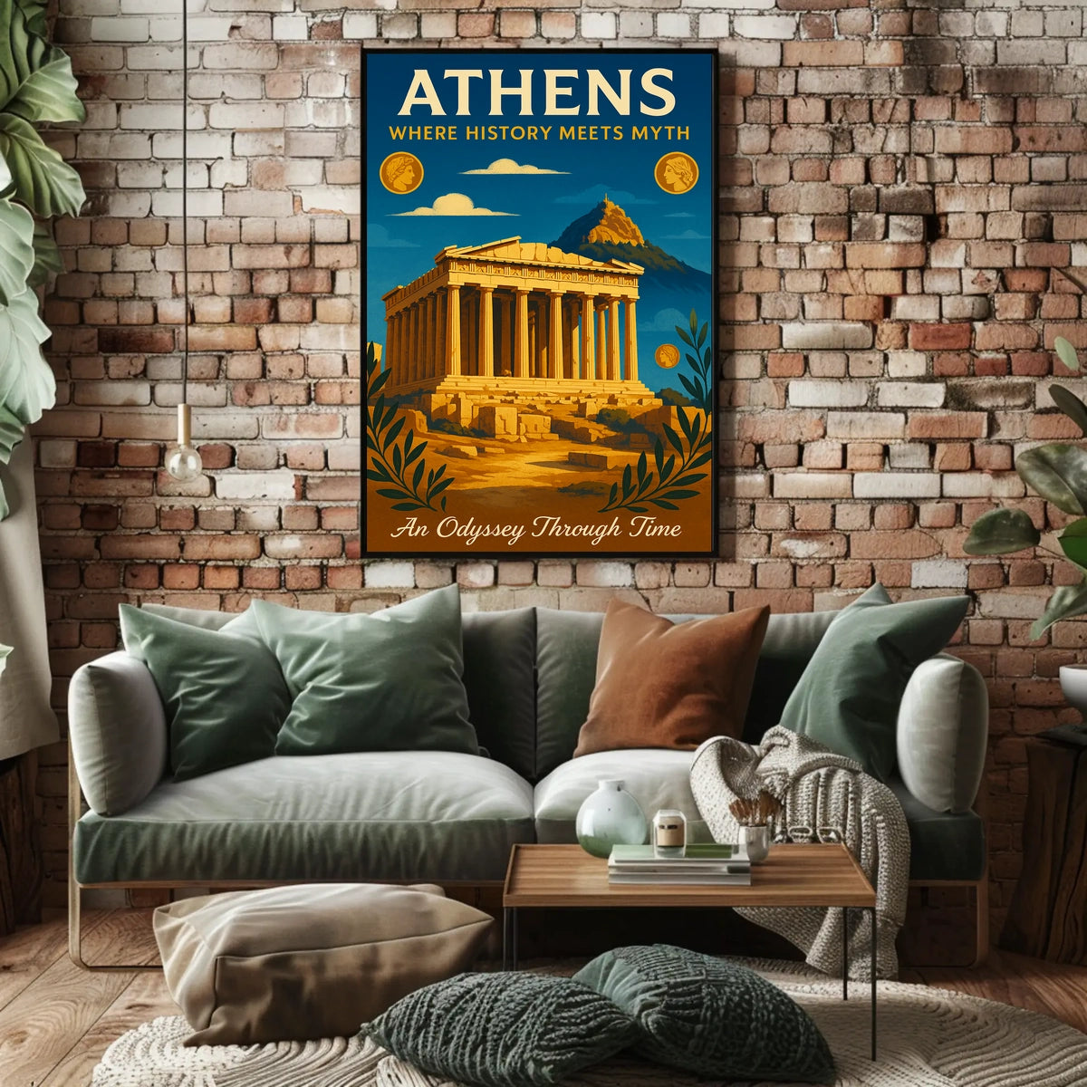 Athens Where History Meets Myth Poster