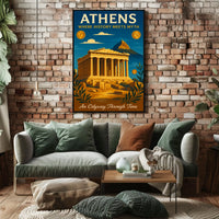 Athens Where History Meets Myth Poster