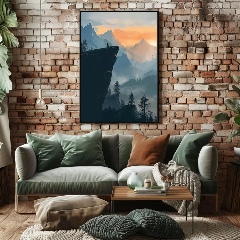 New York City Skyline Poster Vintage Travel Wall Art