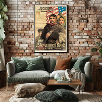 Liberty Loan Patriotic World War I Propaganda Poster