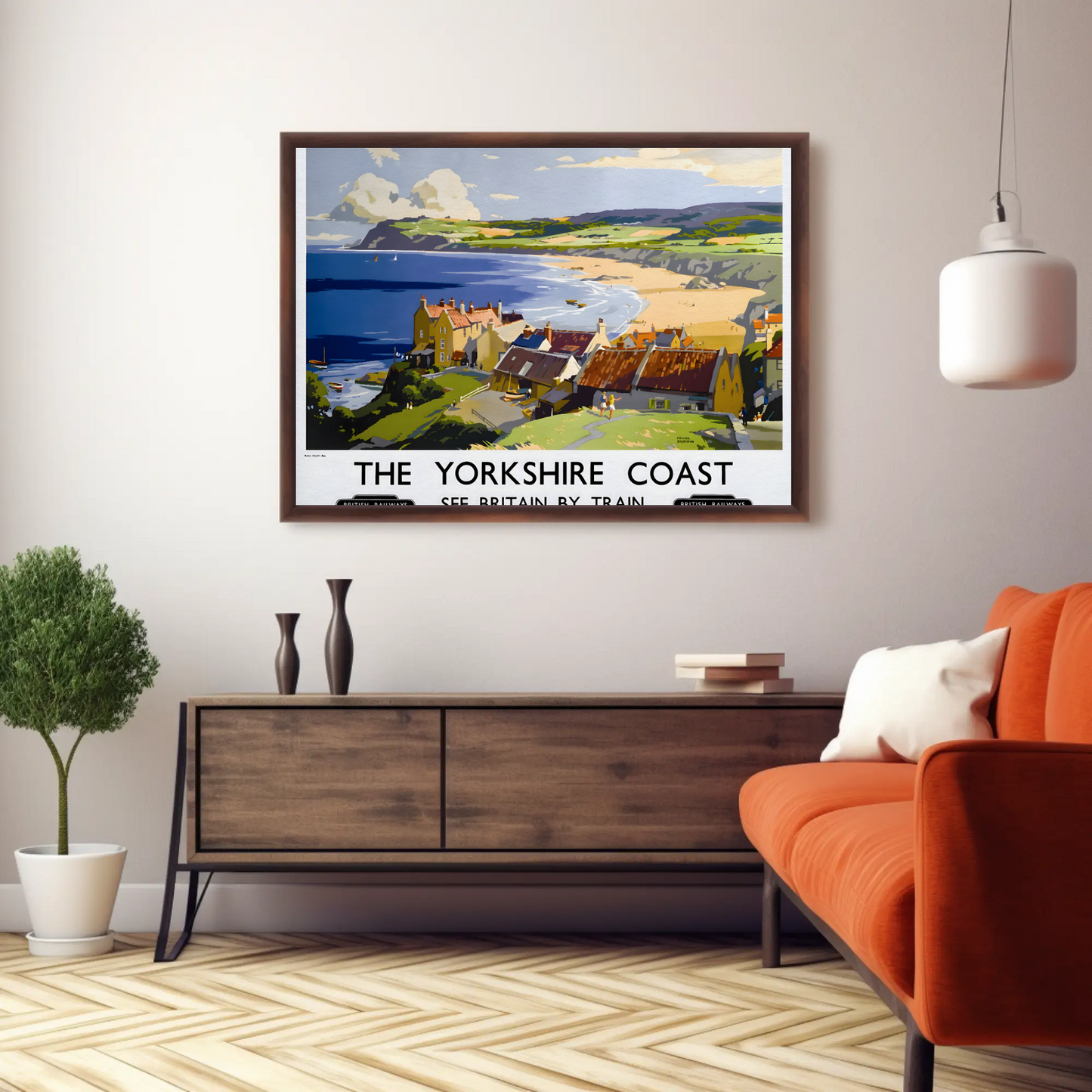 The Yorkshire Coast - See Britain by Train Poster