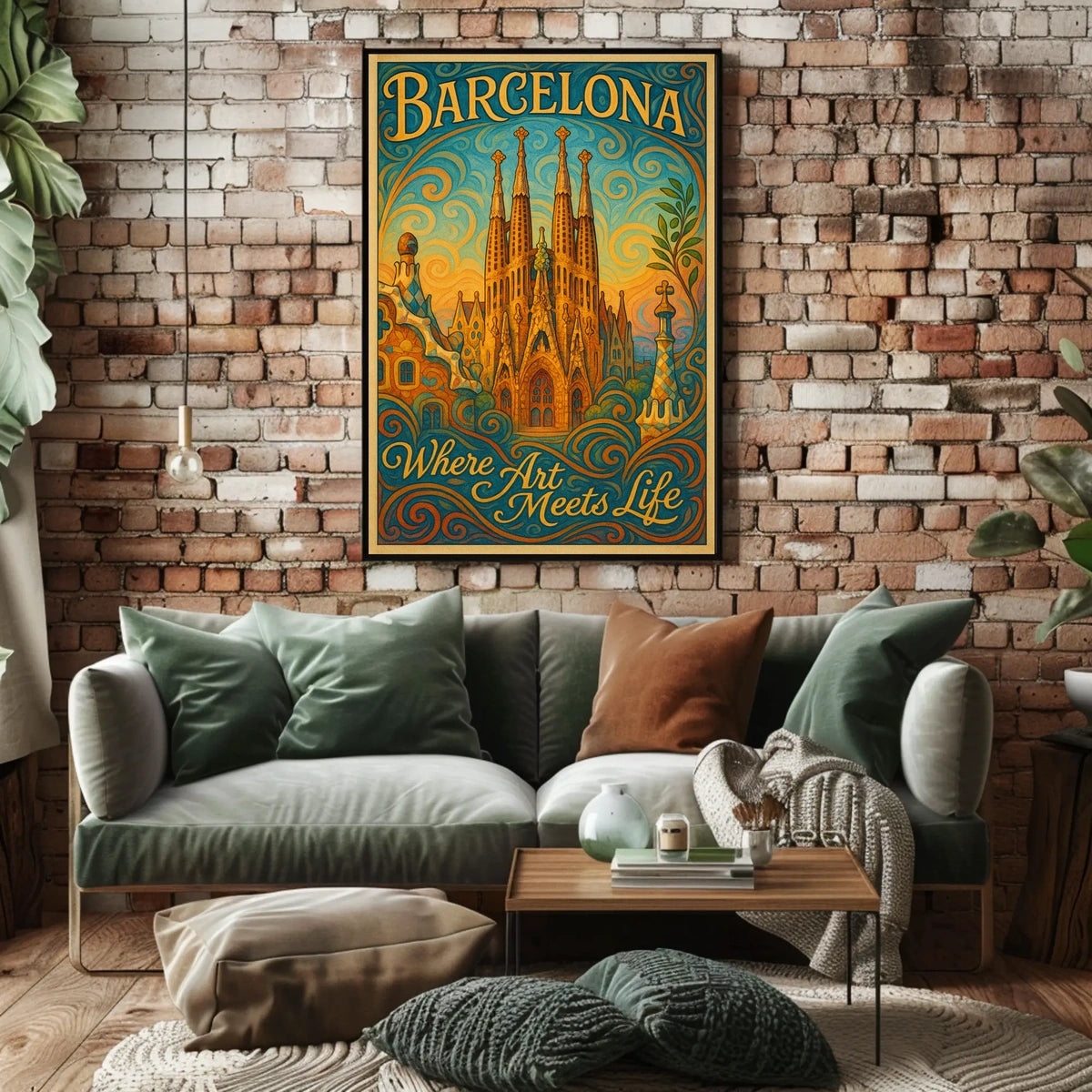 Barcelona Where Art Meets Life Poster