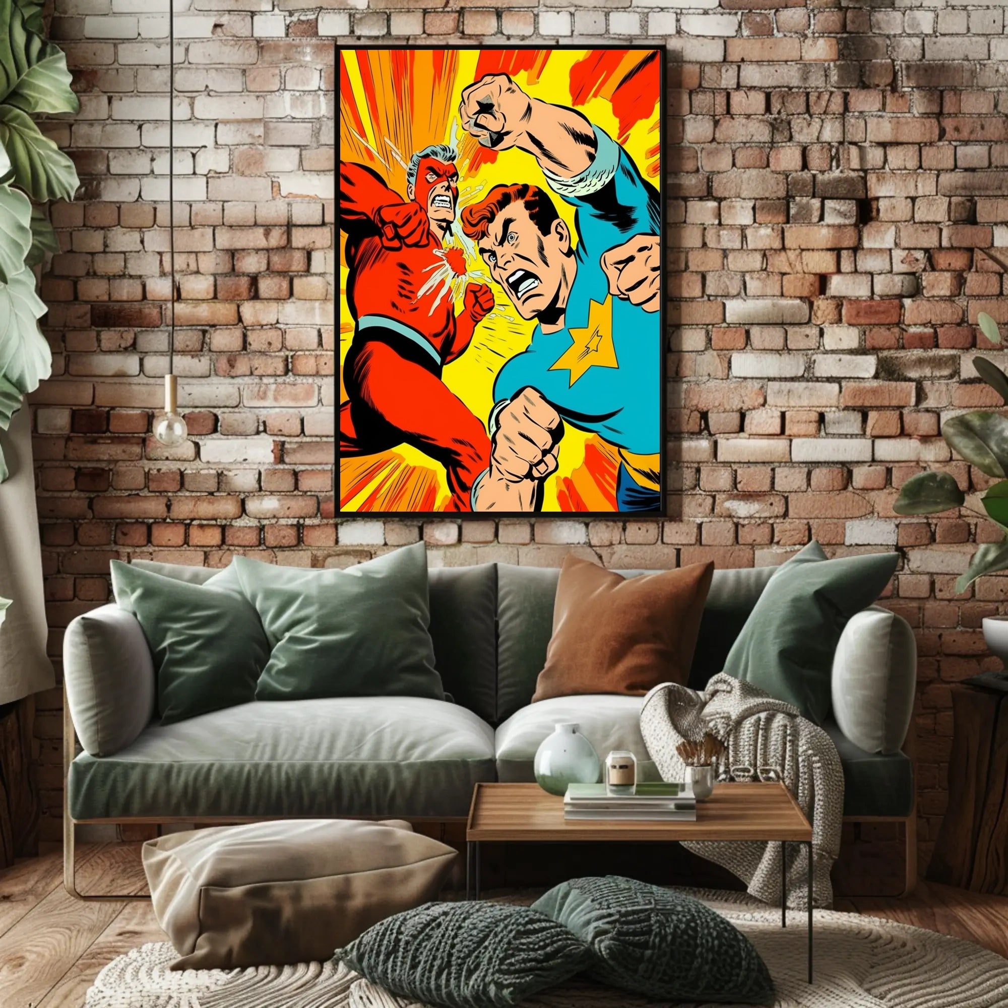 Epic Superhero Showdown Poster