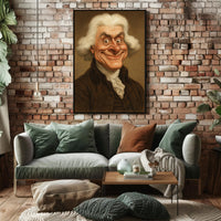 Thomas Jefferson Caricature Poster PosterGoat