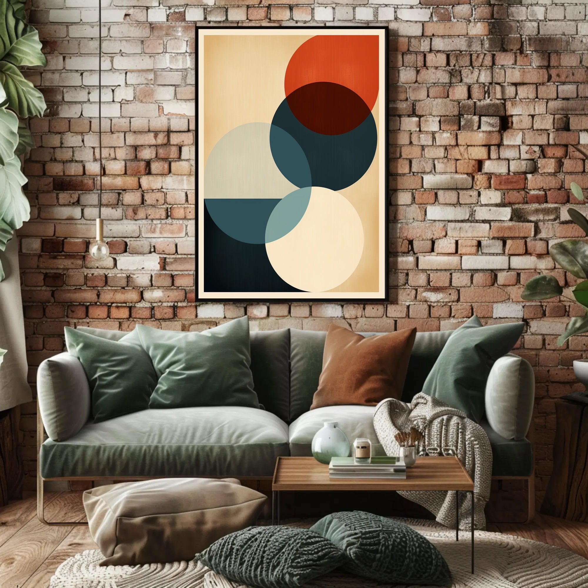 Abstract Geometric Harmony Abstract Poster