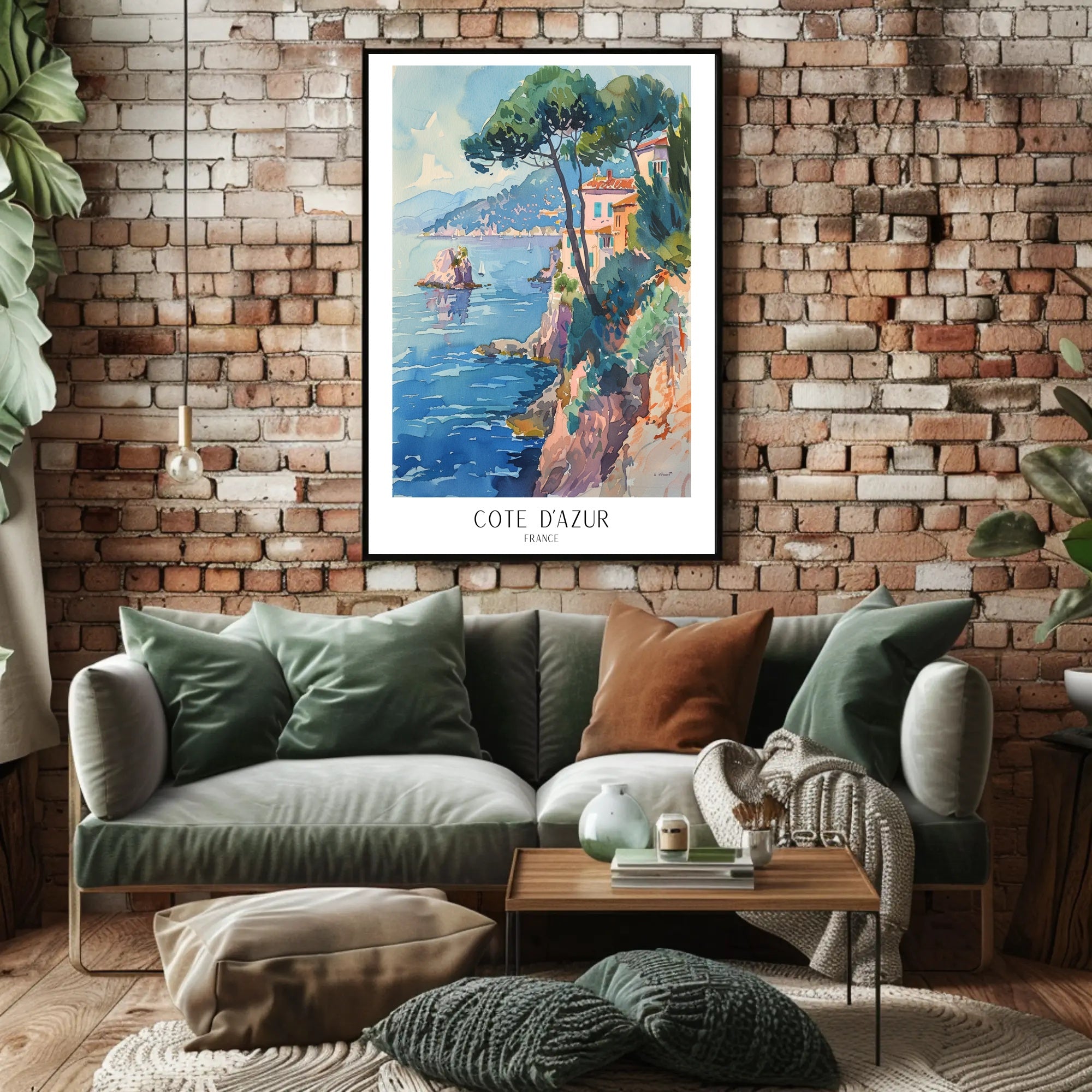 Côte d'Azur Vintage Travel Poster PosterGoat