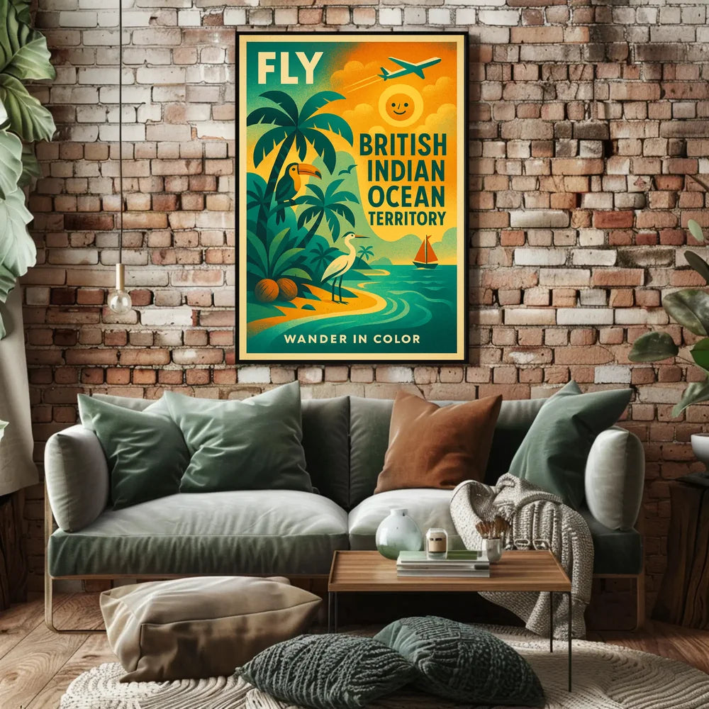 Wander in Color British Indian Ocean Territory Travel Poster PosterGoat