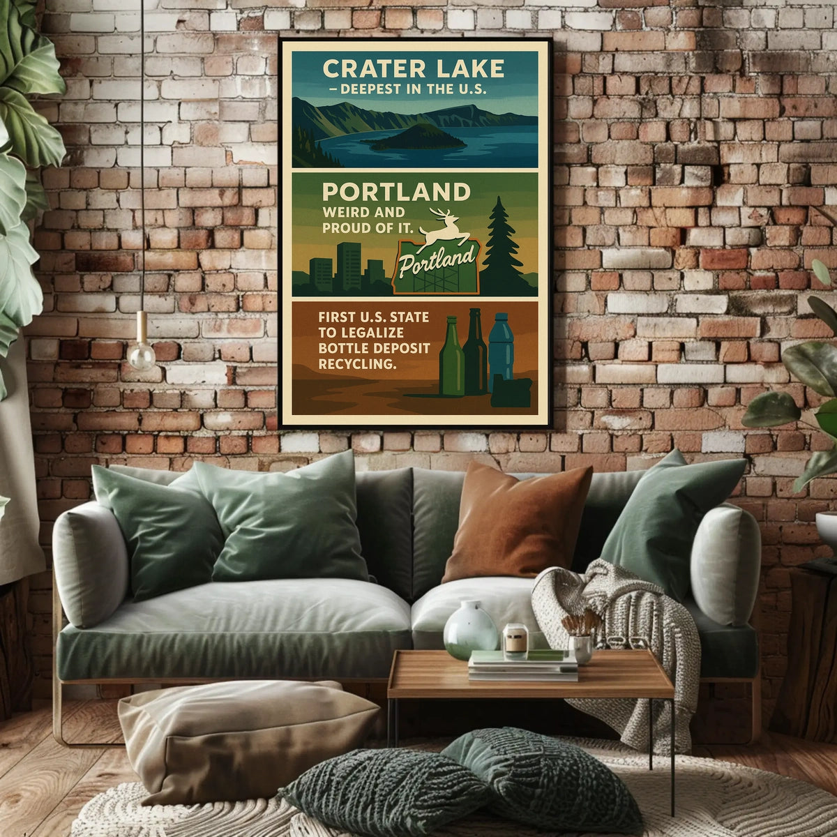 Discover Oregon Crater Lake And Poster