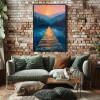 Serene Dreamlike Landscape Art Print - Abstract or Artistic Poster PosterGoat