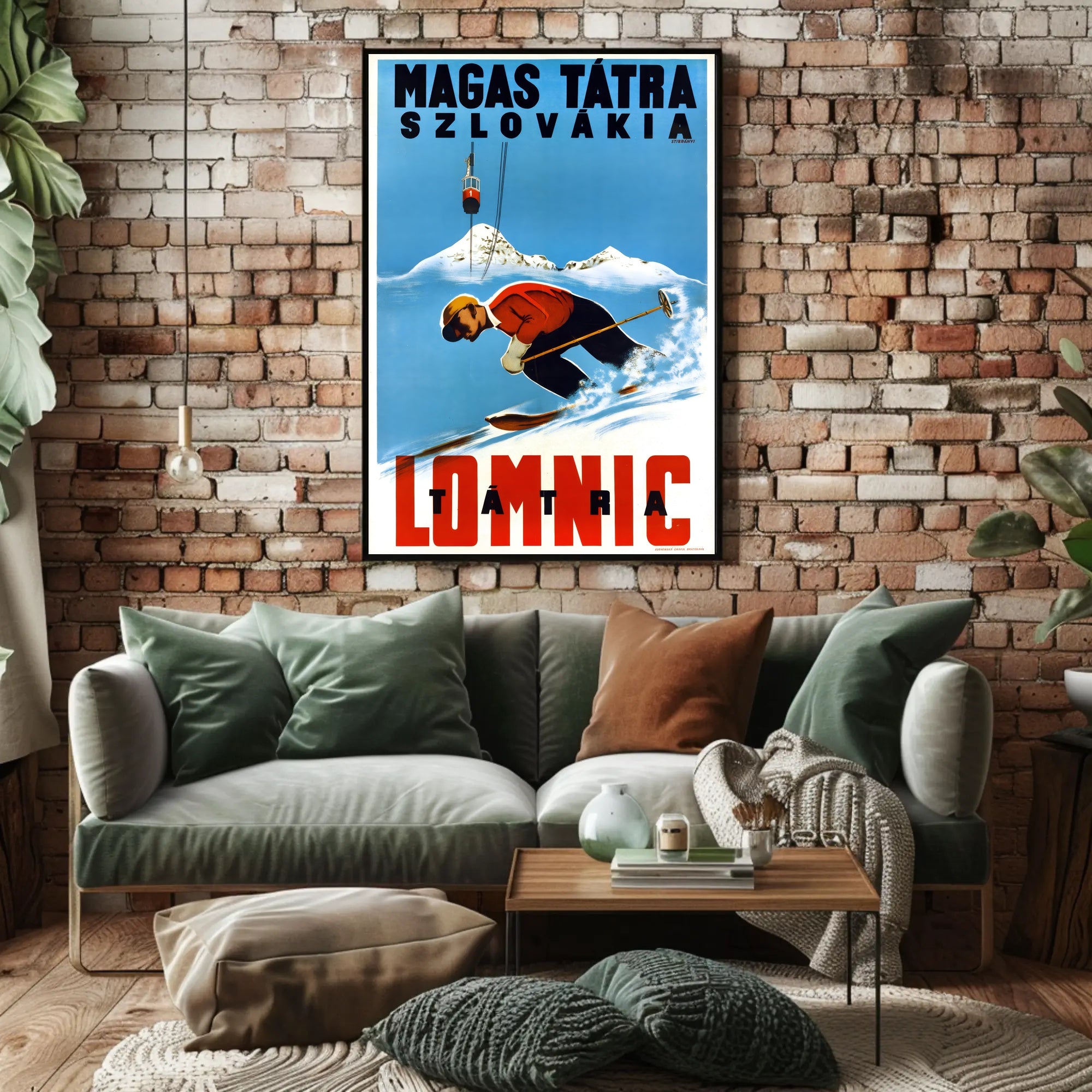 Skiing in the High Tatras Poster PosterGoat