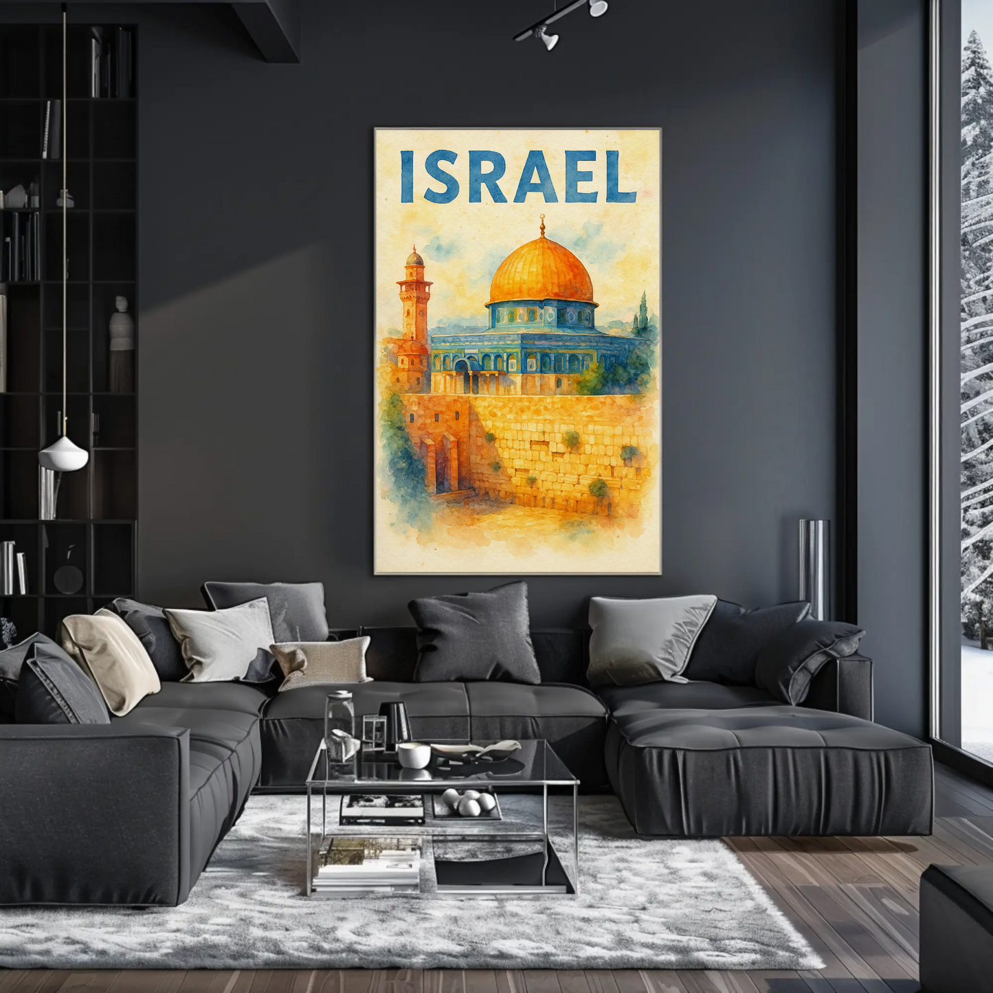 Israel Dome of the Rock Travel Poster