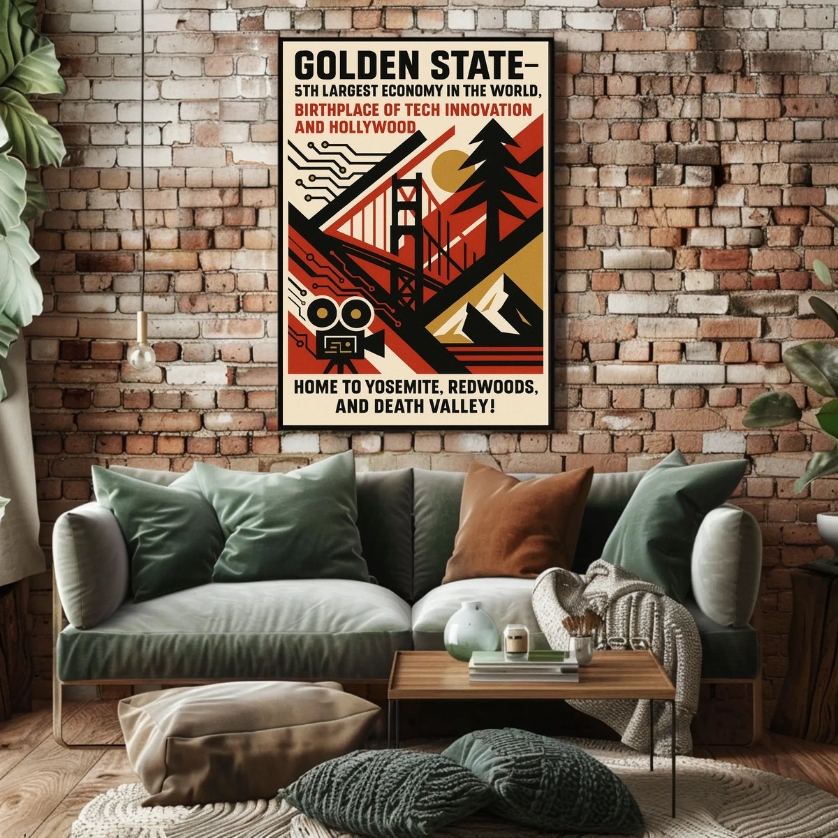 Golden State A Celebration of California Poster