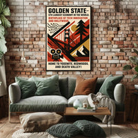 Golden State A Celebration of California Poster