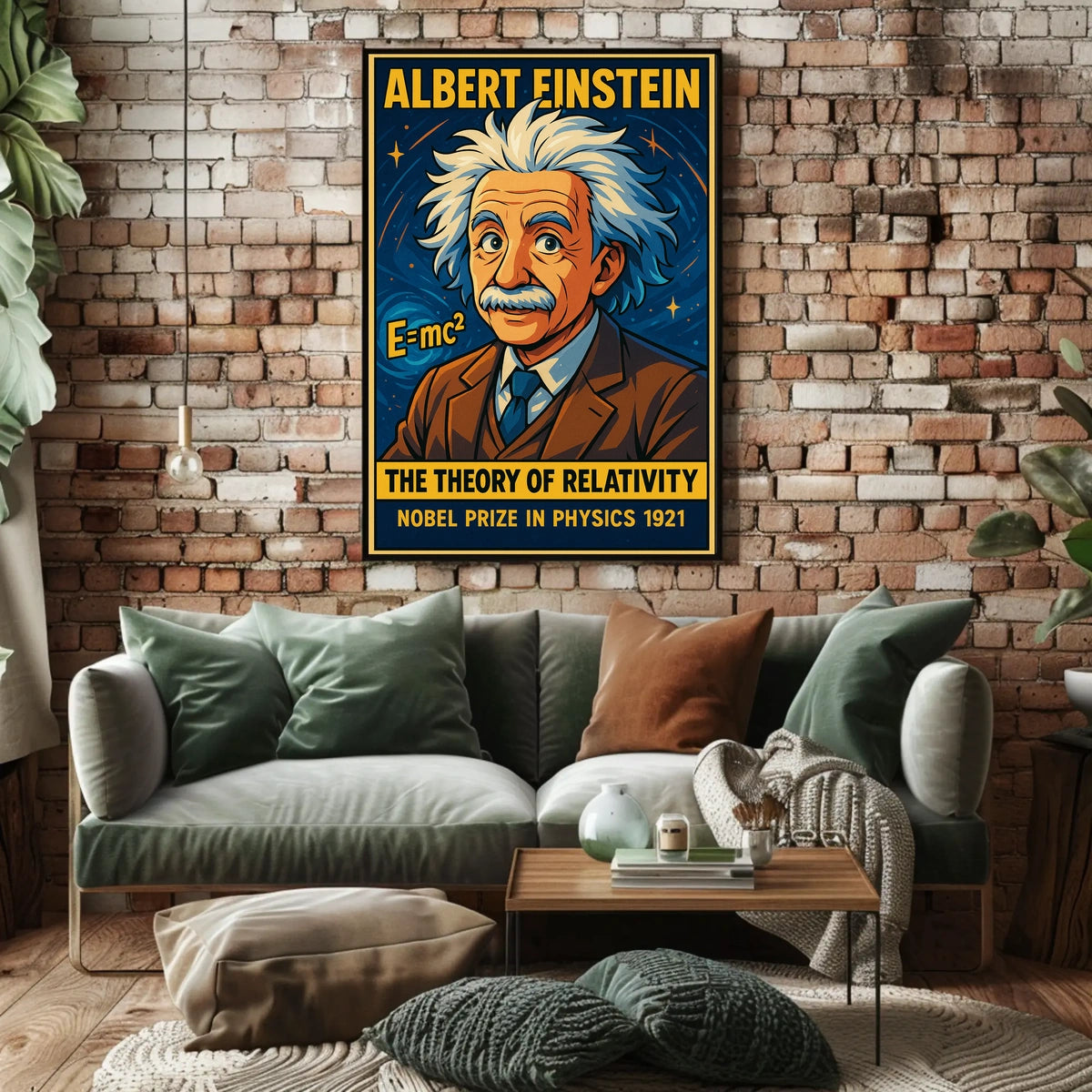 Einstein Relativity Cosmic Landscape Wanderlust Poster