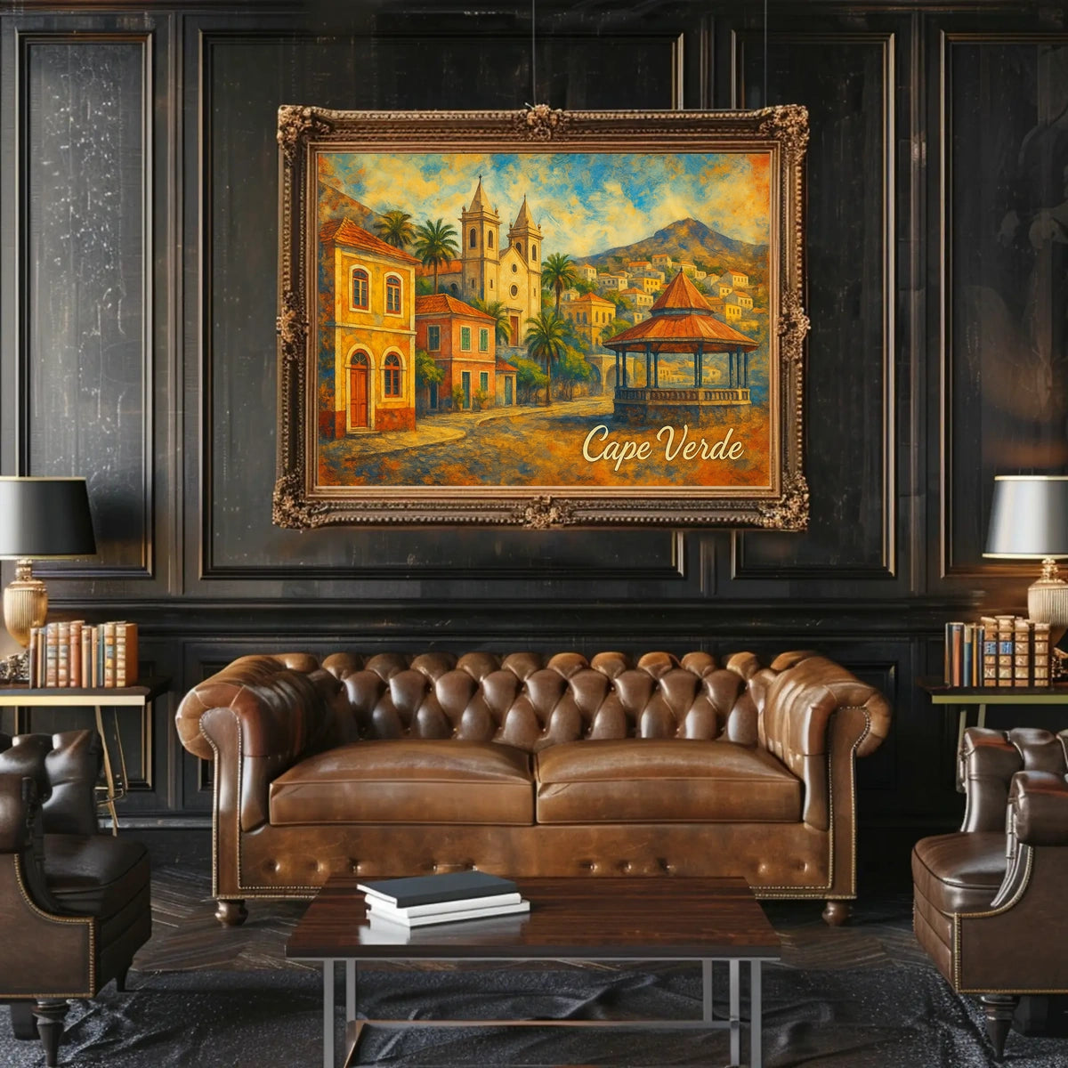 Cape Verde Scenic Illustration Poster